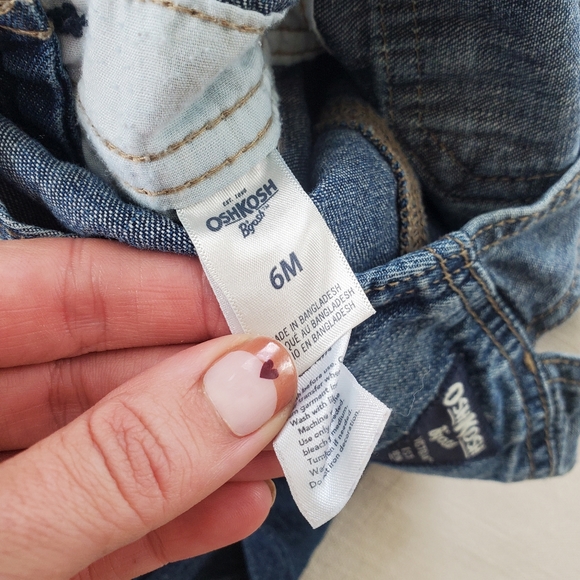 Oshkosh denim overalls 6 months - Picture 4 of 5